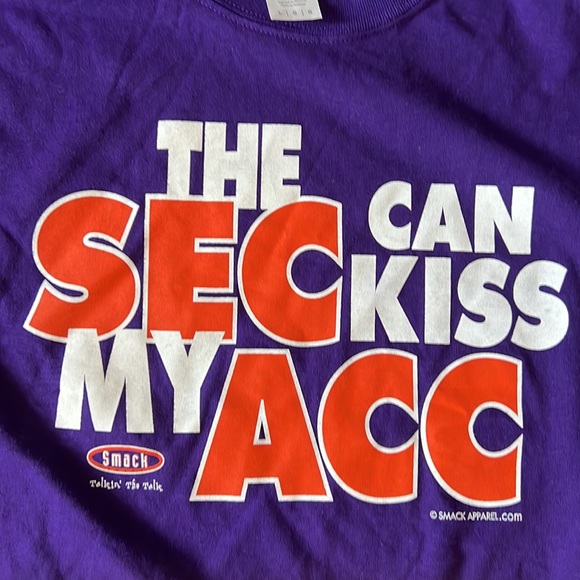 Clemson themed purple l/s shirt - Picture 2 of 3
